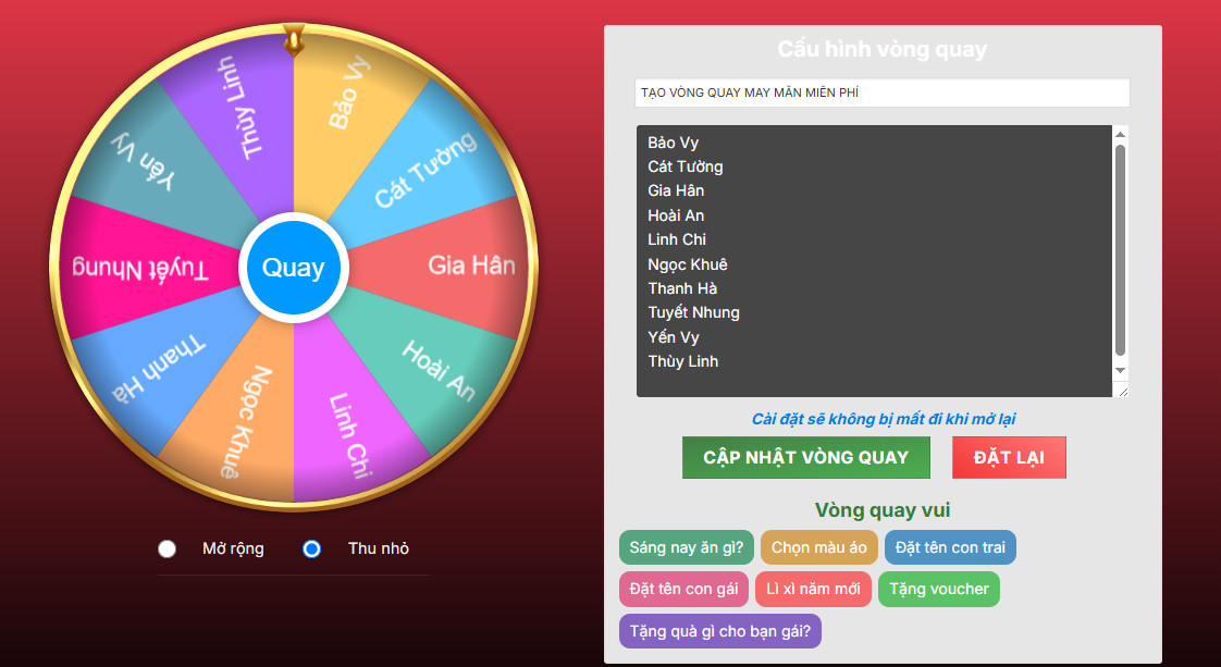 Vòng Quay May Mắn VIP